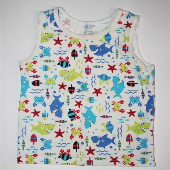 🦈18M Shark Ocean Crab Animals Fish Tank Top Cute! - Picture 2 of 7